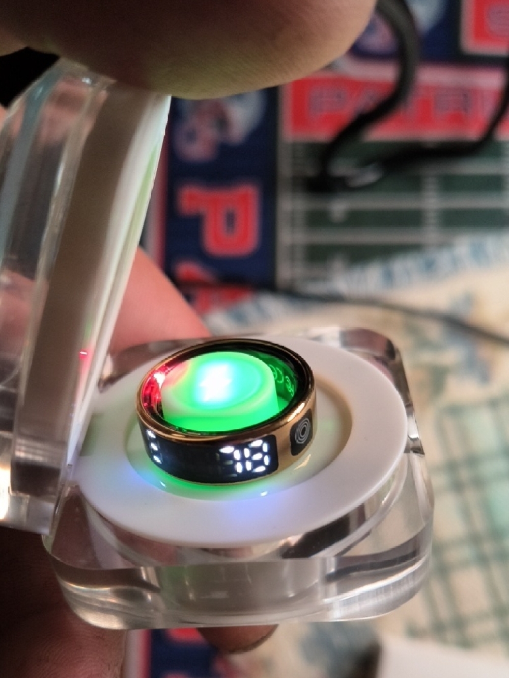 Smart Ring LED Display - Black - Picture 10 of 10